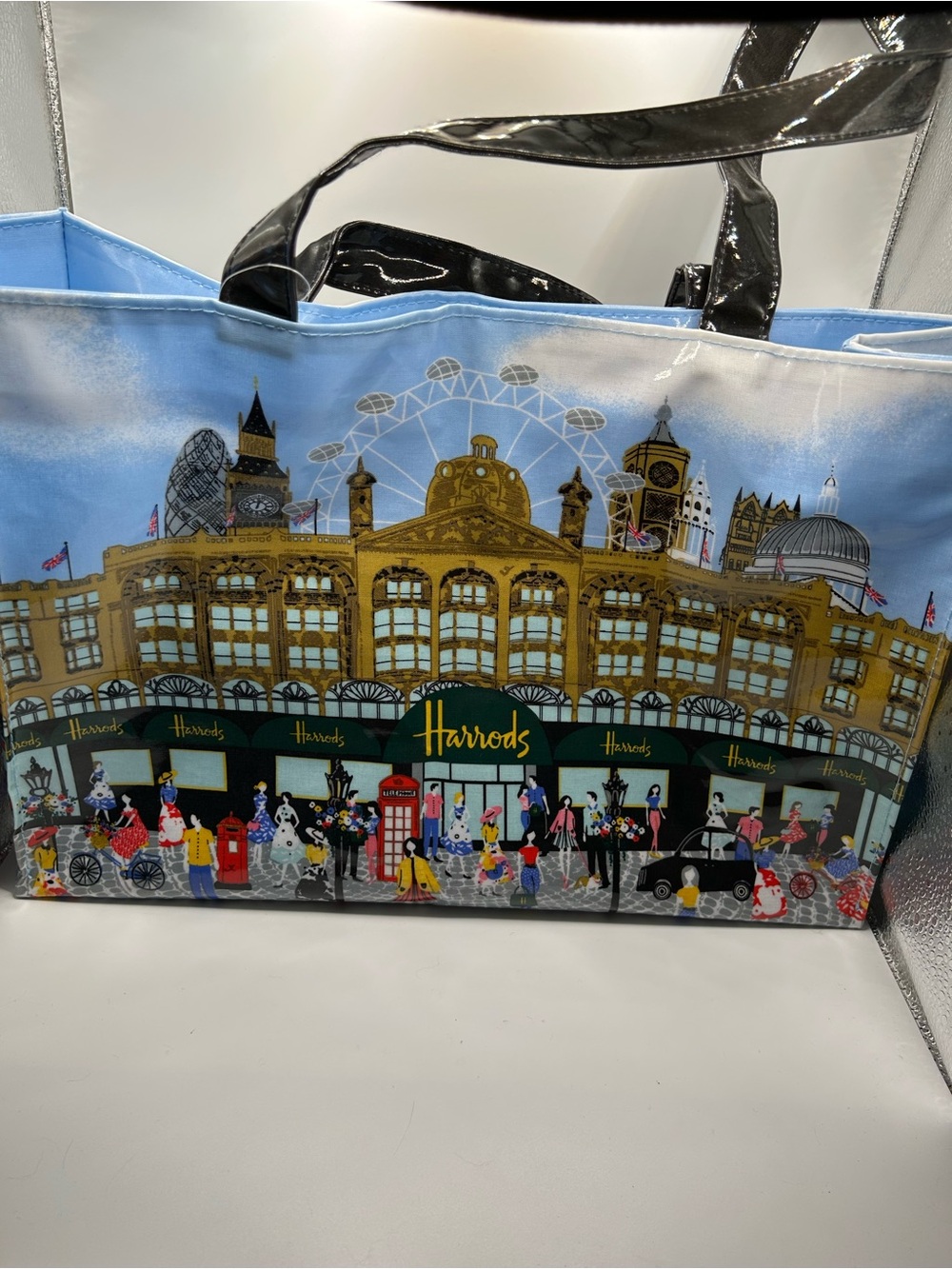 Harrods vinyl tote bag